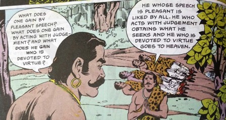 Yudhishthir answering Yaksha's questions